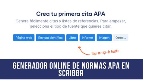 generador de referencias apa|Formato APA con el Generador APA de Scribbr